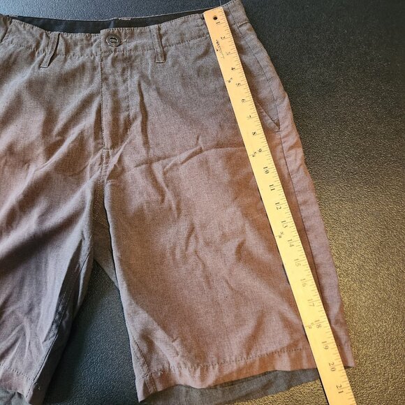 Volcom Shorts True To This Stretch Black Two Tone Faded Size 31 10" Inseam - Picture 12 of 12